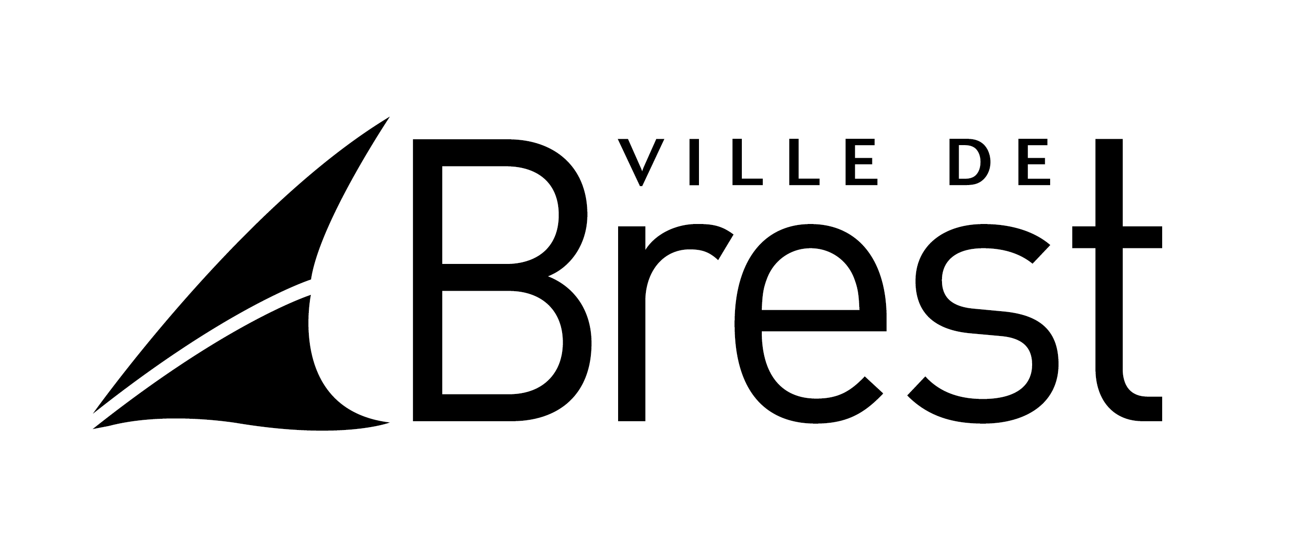 Logo de la ville de Brest, fond blanc