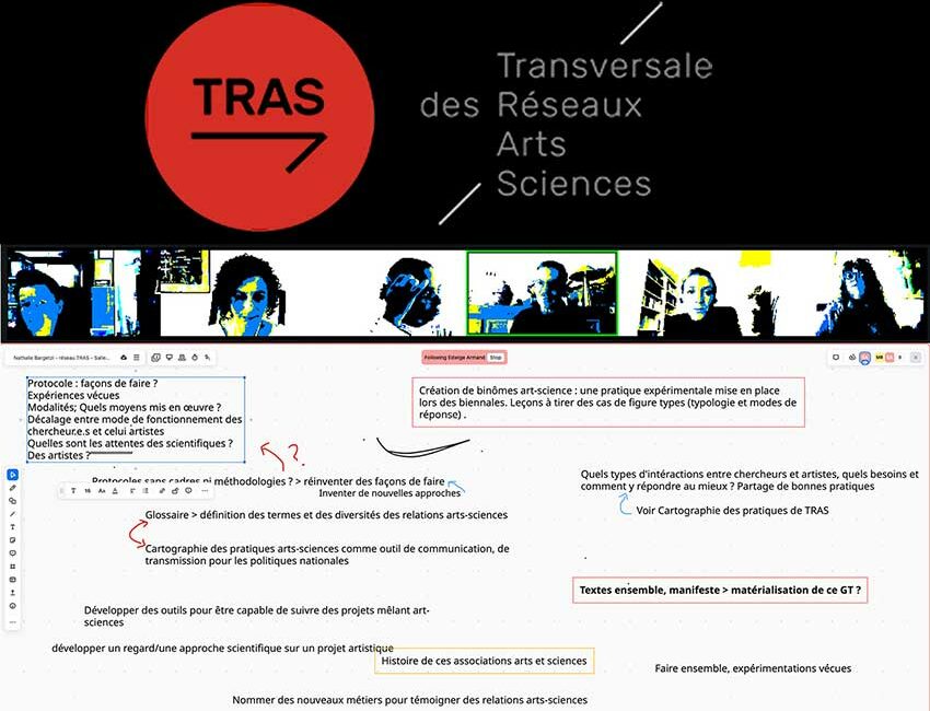 Capture d'écran de la visio TRAS du 30 septembre 2024